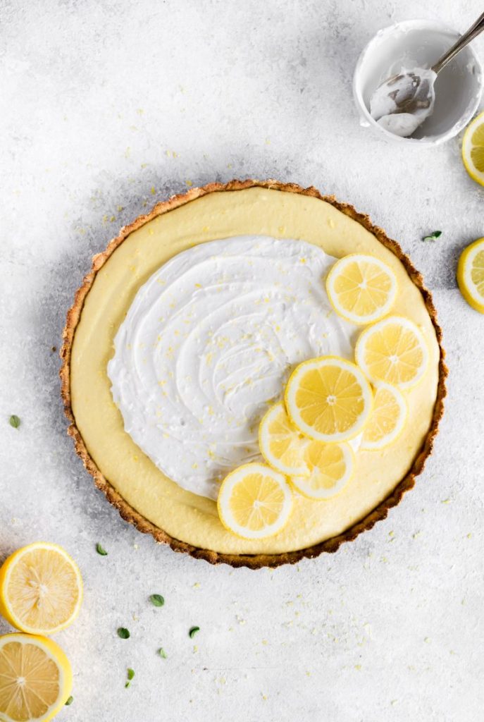A recipe for Vegan Lemon Tart with Coconut Whipped Cream