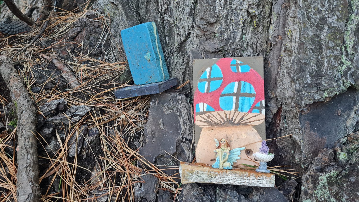Fairy houses, City to Sea Walkway, Wellington, copyright Content Catnip 2021