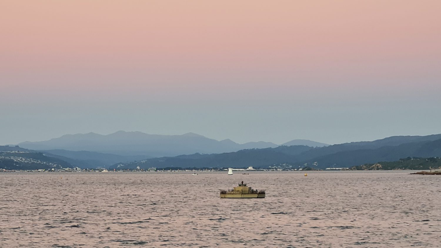 Wellington coast at dusk, copyright Content Catnip 2021