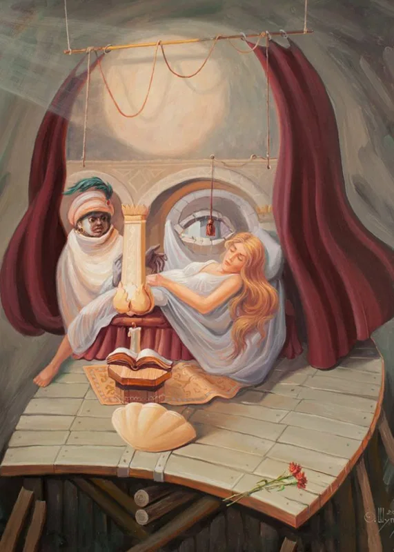 Oleg Shupliak's swirling surrealism and optical illusion art