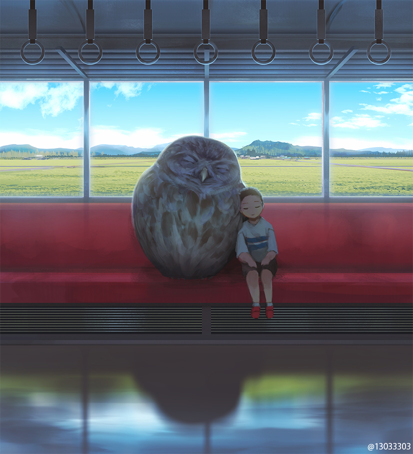 Jumbo sized animal familiars and their cuddle potential by MonoKubo