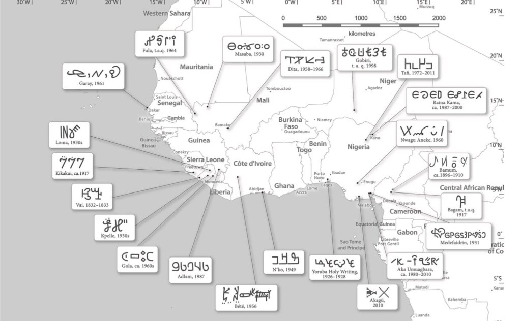 Scripts and indigenous written languages from across West Africa