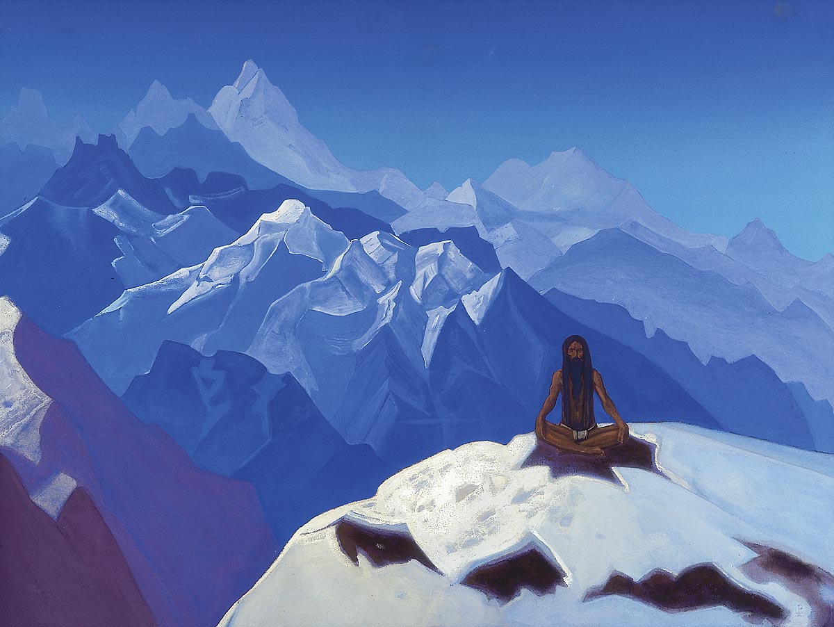 “On the heights, (Tummo)”, 1936 by Nicholas Roerich