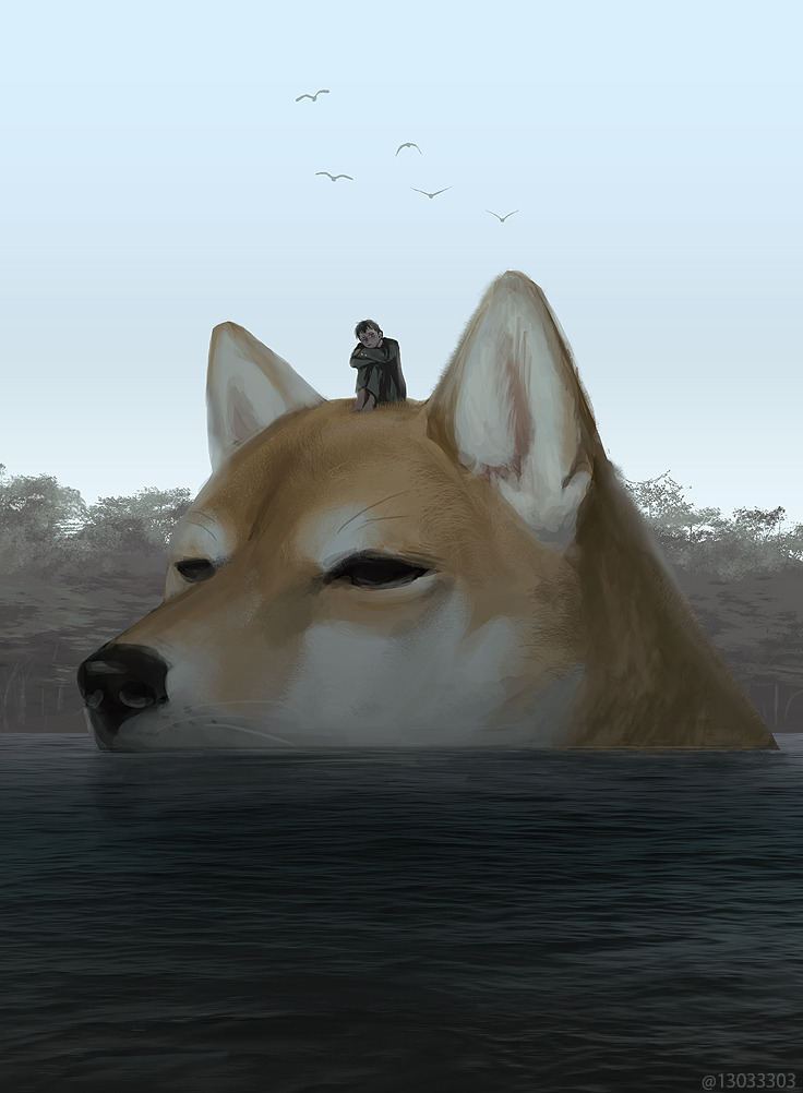 Jumbo sized animal familiars and their cuddle potential by MonoKubo