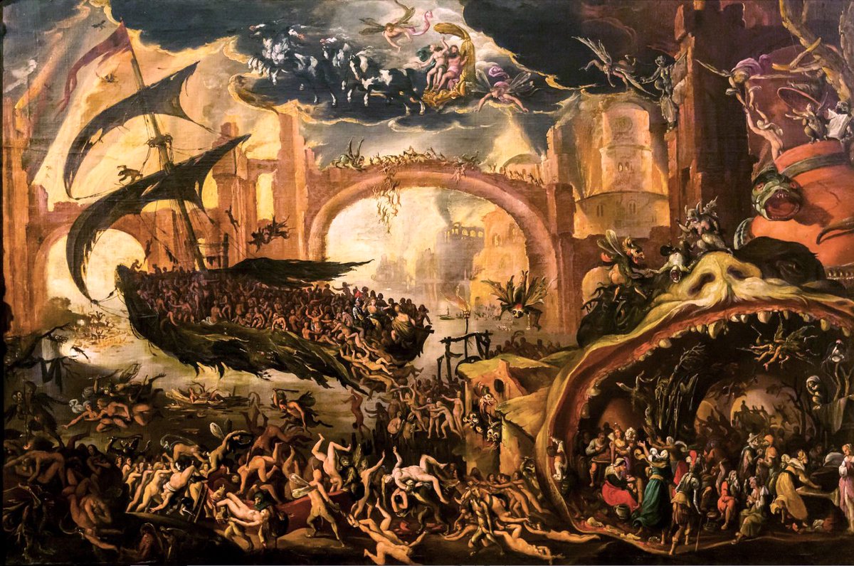 Sibyl showing Aneas the Underworld by Jacob can Swanenburg (circa 1620).