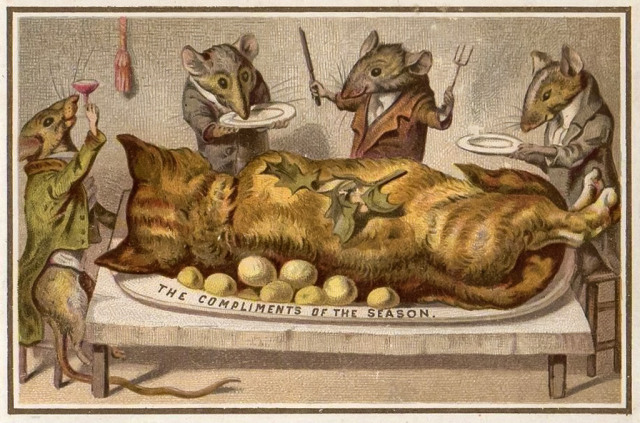 When the mice overpower the cats...you know it's a wyrd Christmas!