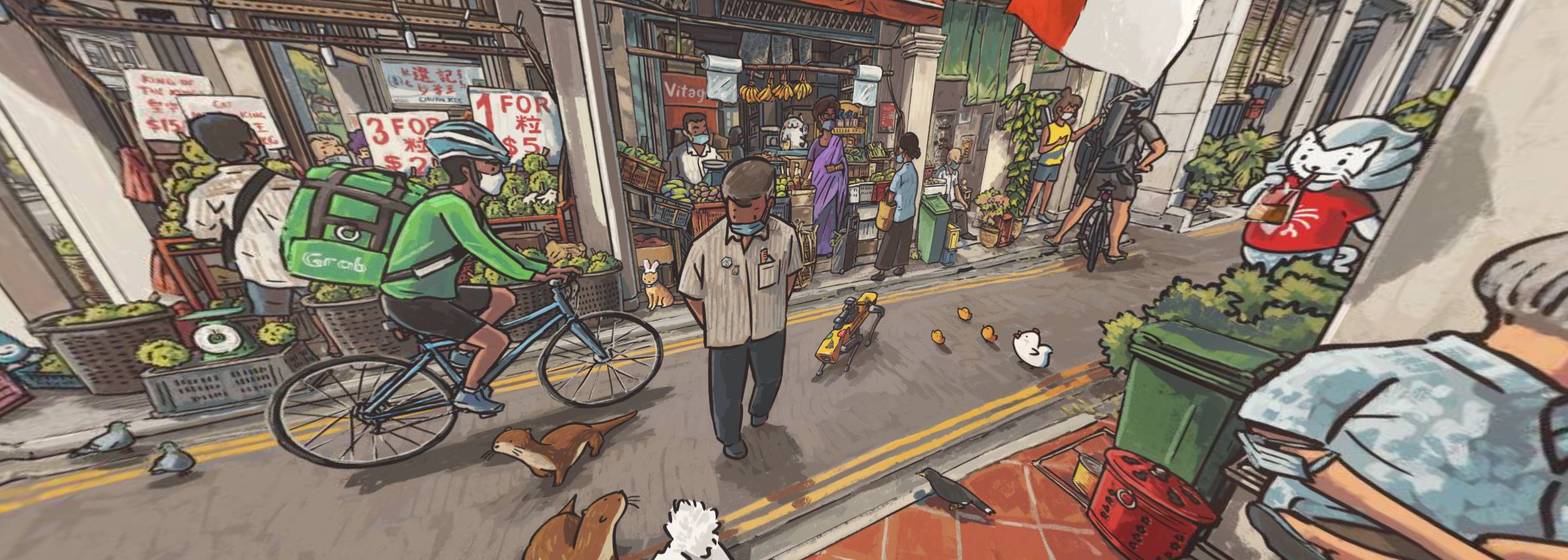 An immersive 360 degree anime photo