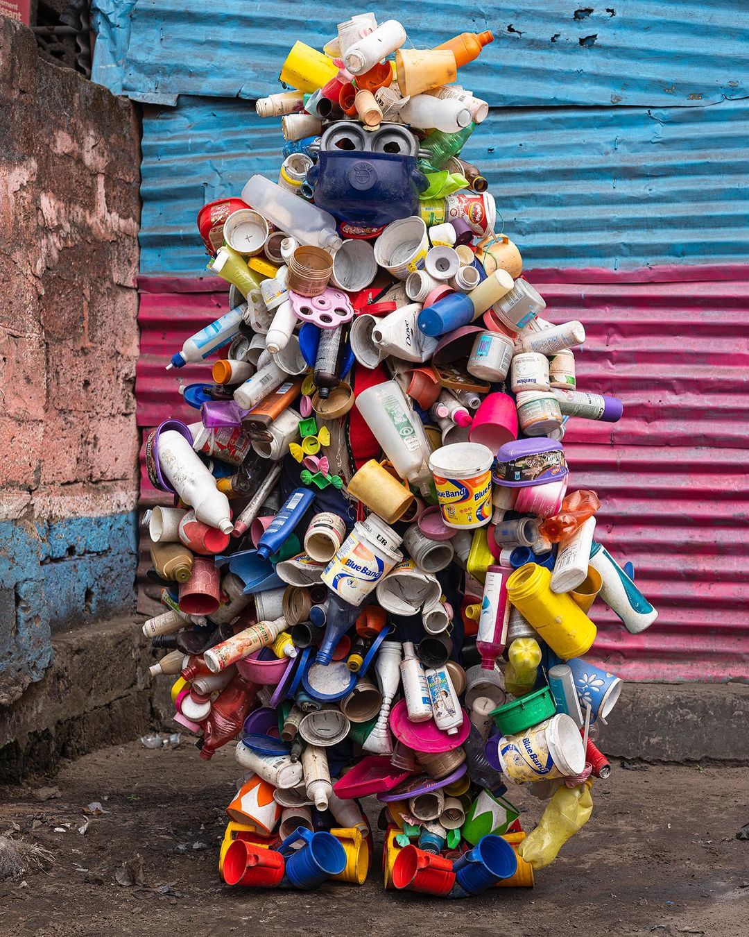 Striking and creepy costumes that draw attention to the environmental destruction of the Democratic Republic of Congo