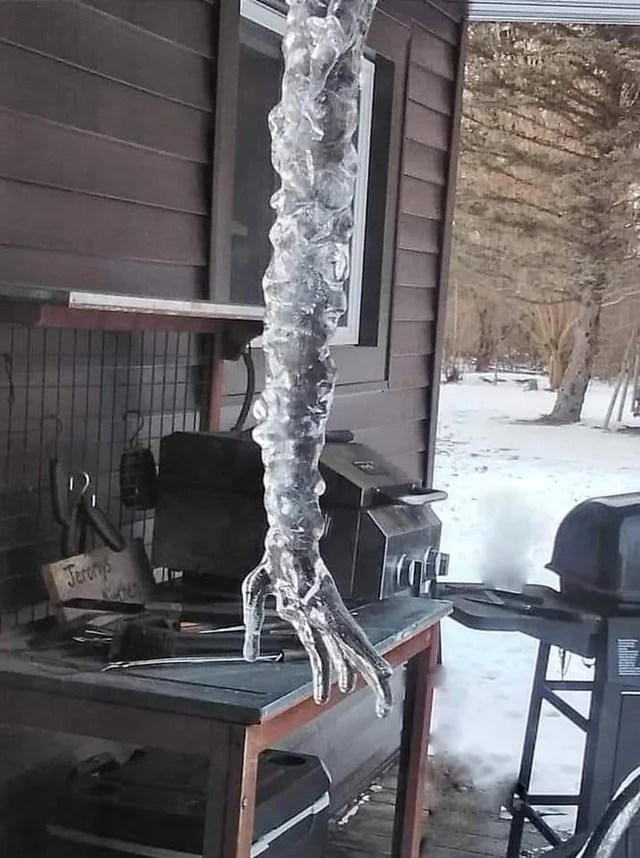 Mysterious frozen arm reaches out to you with a chilling, haunting melody