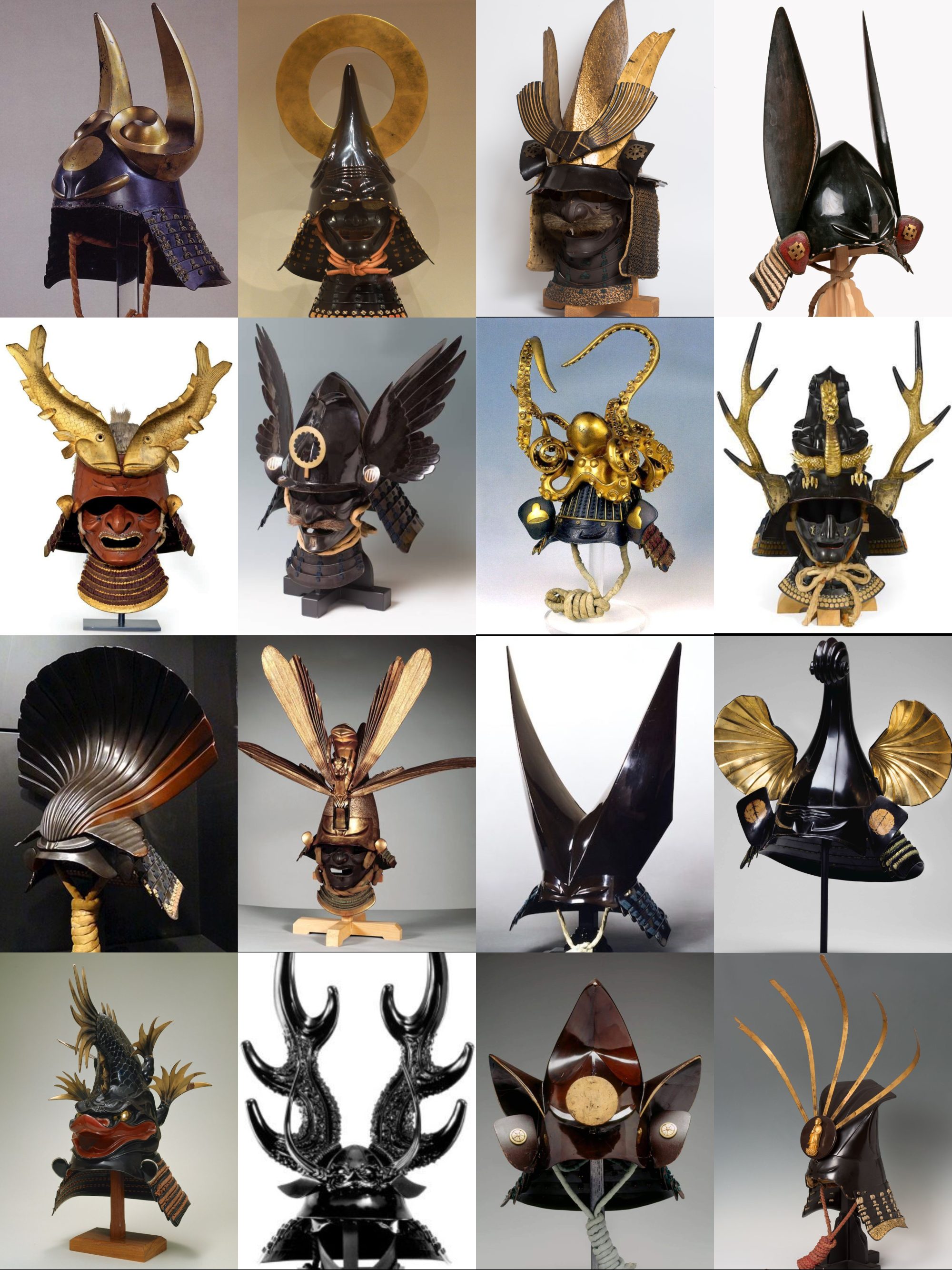 Fierce Kawari Kabuto Samurai helmets