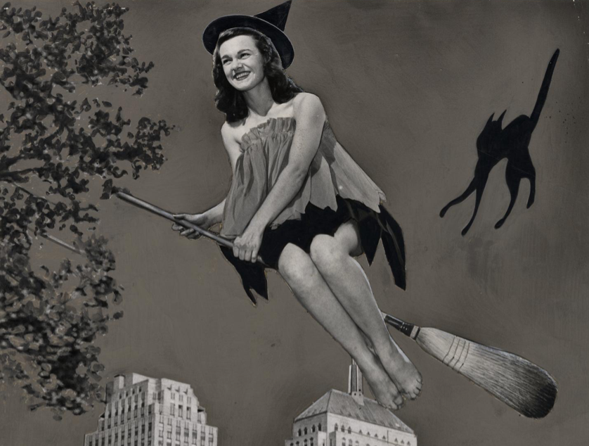 "The grizzeled Halloween witches of Grandpa's time are a thing of the past. Now they are young and pretty"