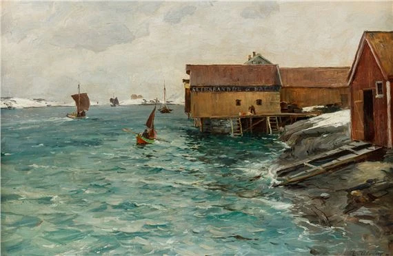 Landscapes by Norwegian painter Even Ulving (1863–1952)