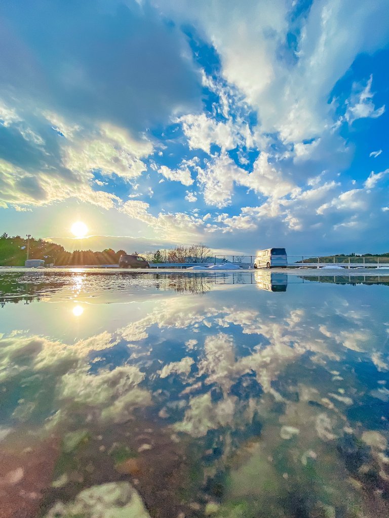 Mirrored sky landscapes by Japanese photographer Shota