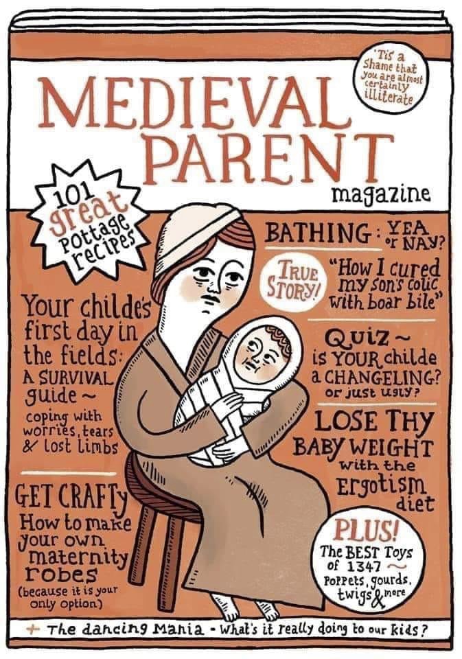 Medieval parent magazine by Jemma Correll
