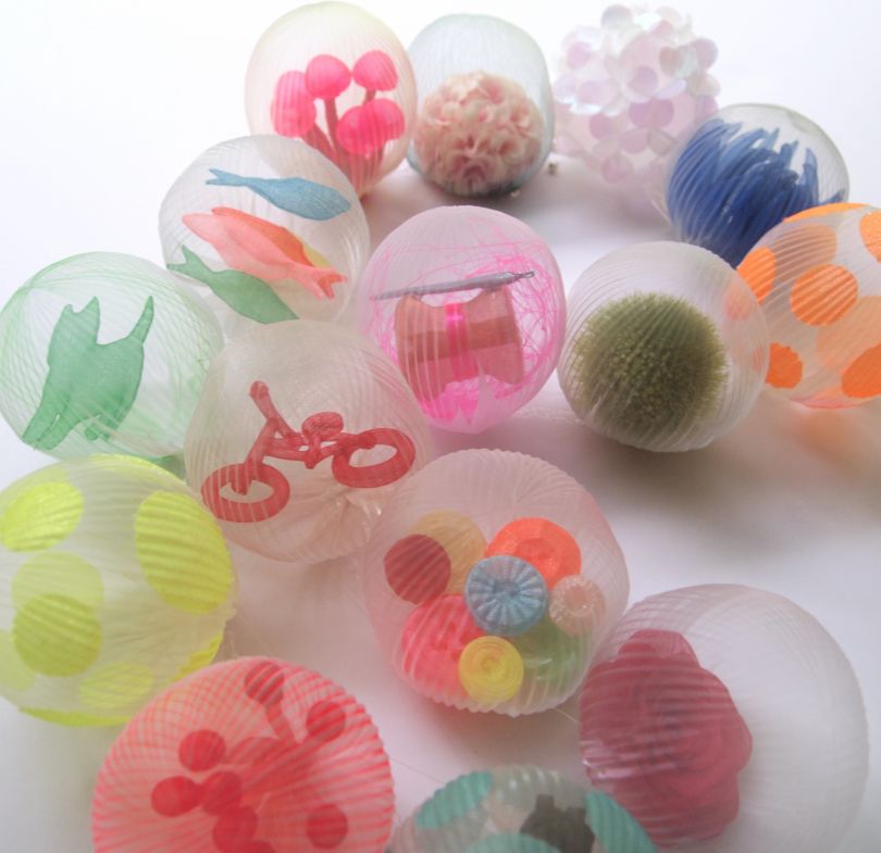 Delicate and finely sculpted orbs by Mariko Kusumoto