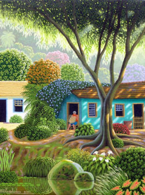 Art by Edivaldo Barbosa de Souza, Brazil, Acrylic on canvas