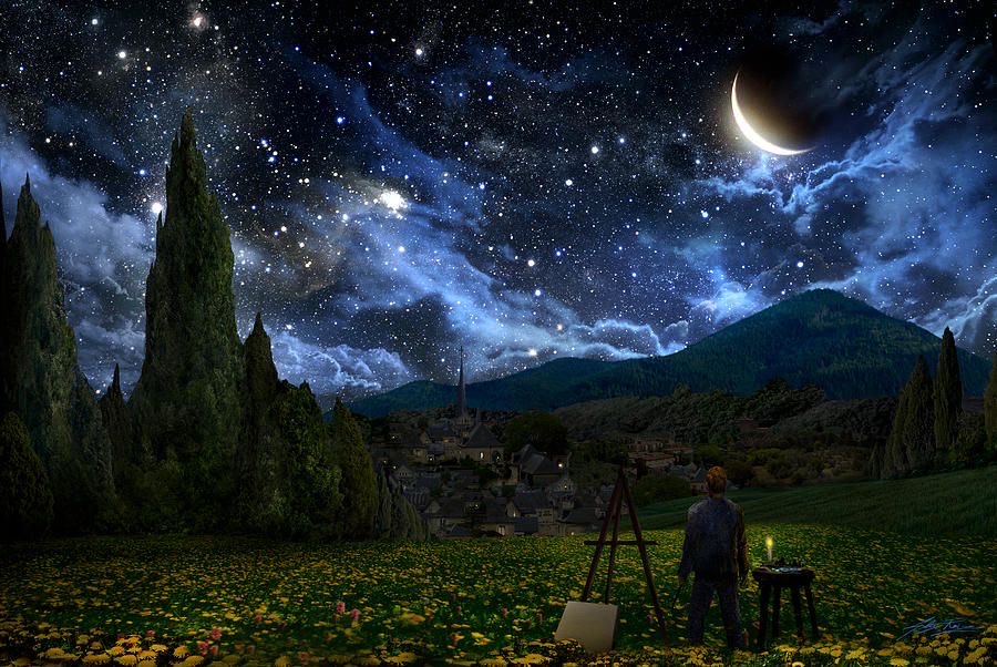 A starry night of mystery and wonder. Alex Ruiz's Visual Alchemy