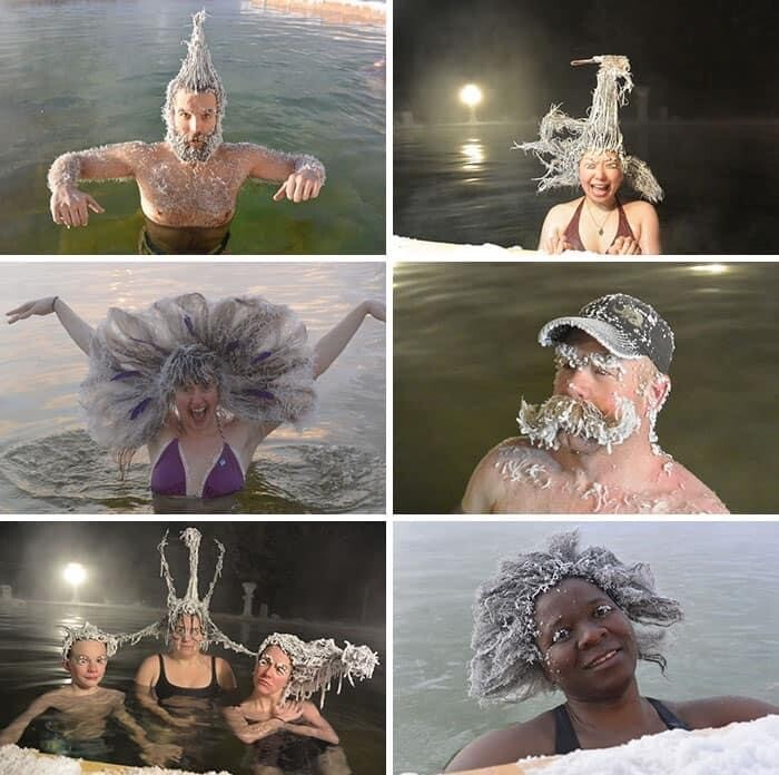 The hair-brained annual hair freezing contest in Canada