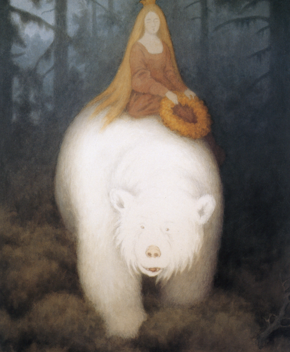 Kvitebjøn Kong Valemon by Theodor Kittelsen (1912) - bear peace spiritual love connection