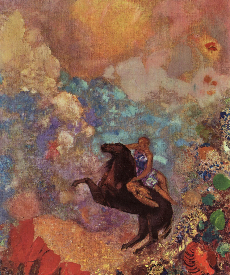 Muse on Pegasus by Odilon Redon