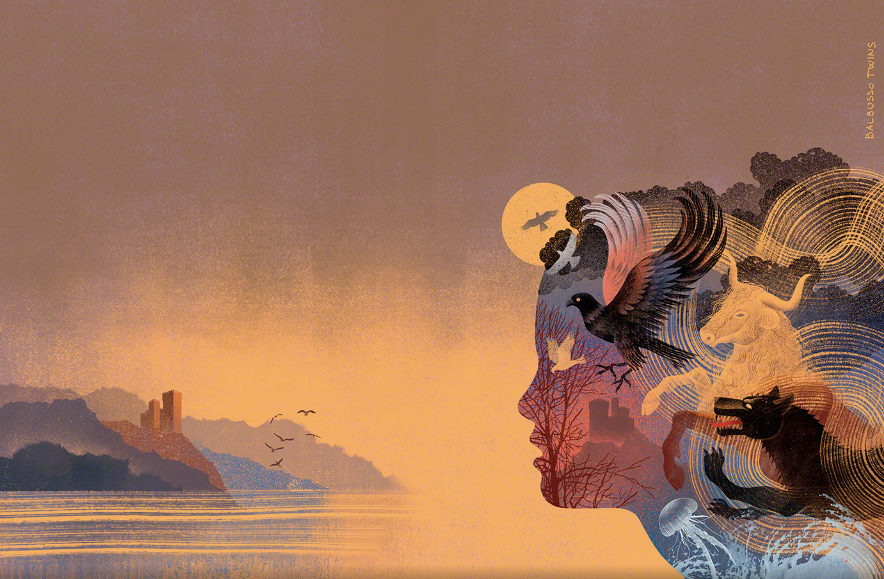 The Good Hawk by the Balbusso Twins - mystery pagan witchcraft love animals