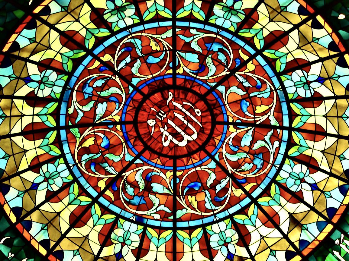 13/ Stained glass window at Kul Sharif Mosque, Kazan