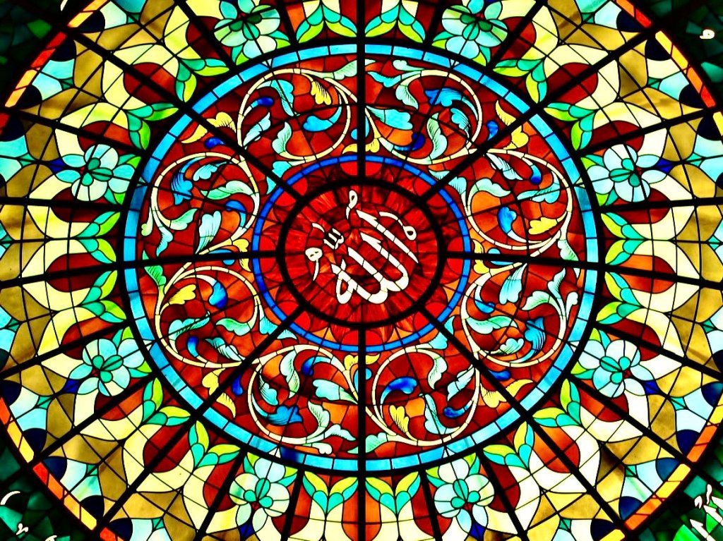 13/ Stained glass window at Kul Sharif Mosque, Kazan