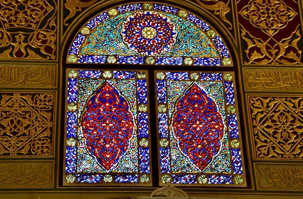 15/ Stained glass windows at Sultan Ahmed Mosque, Turkey