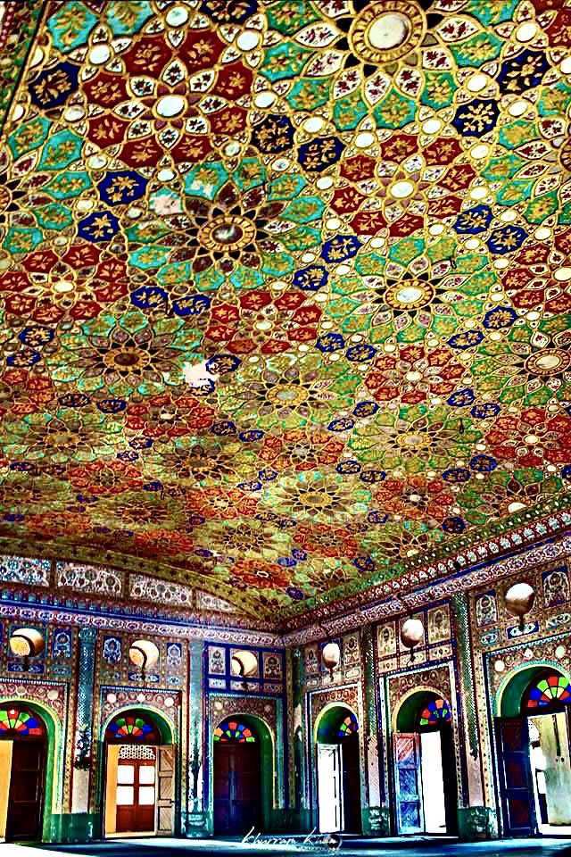 19/ Stained glass window at Al-Aqsa Mosque, Jerusalem, Palestine