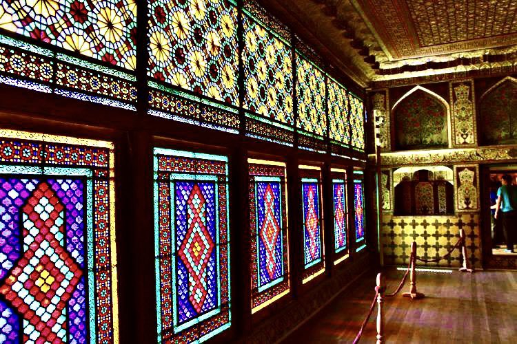21/ Stained glass window at Hagia Sophia, Turkey