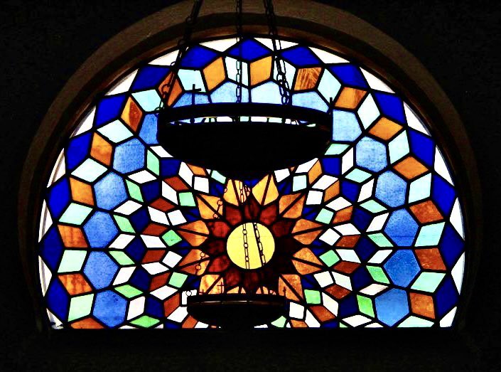 6/ Stained glass windows at Dowlatabad Garden, Yazd, Iran