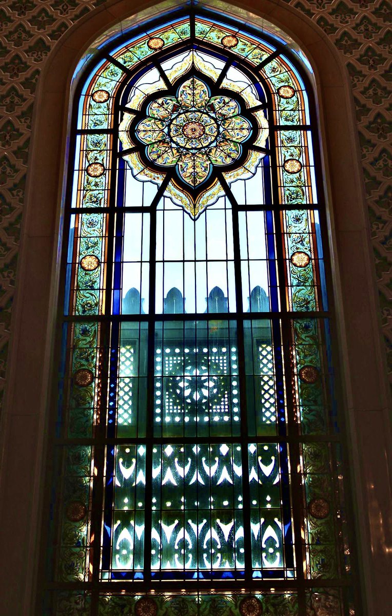 8/ Stained glass windows at Bibi-Eybat Mosque, Baku, Azerbaijan