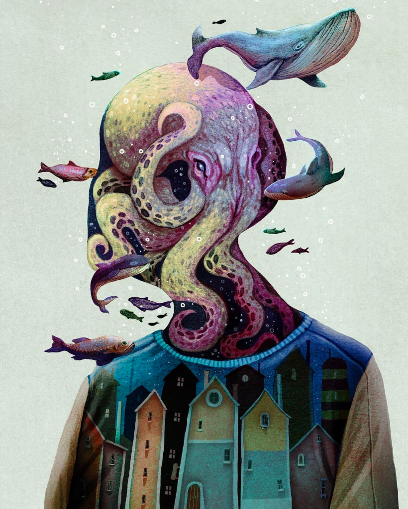 Octopus mind by Francisco Fonseca