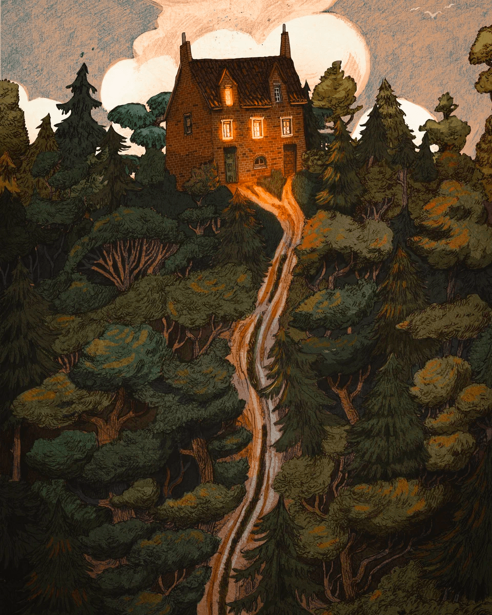 Francisco Fonseca - New Garden - autumnal vibes, forest, cottage