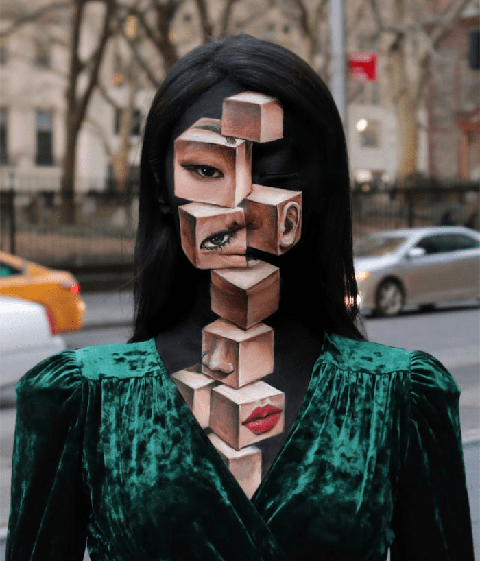 Dain Yoon's face is a surreal and sublime canvas