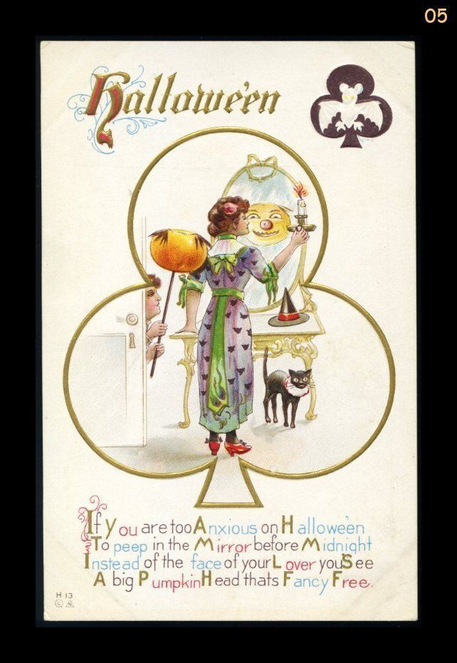 Spooky and delightful vintage Halloween cards 