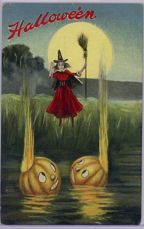 Spooky and delightful vintage Halloween cards 