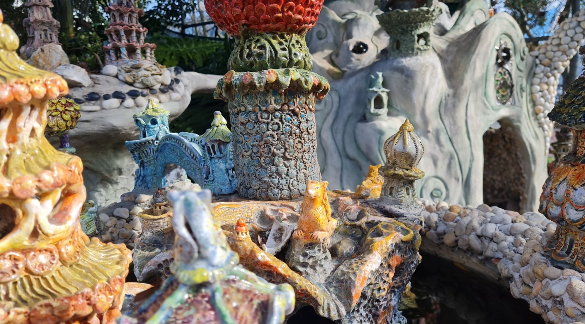Travel | Mystical Melbourne | Gigantic ceramic fairy castle in St Kilda community gardens