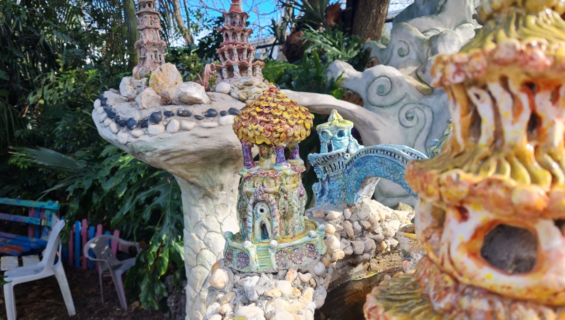 Travel | Mystical Melbourne | Gigantic ceramic fairy castle in St Kilda community gardens