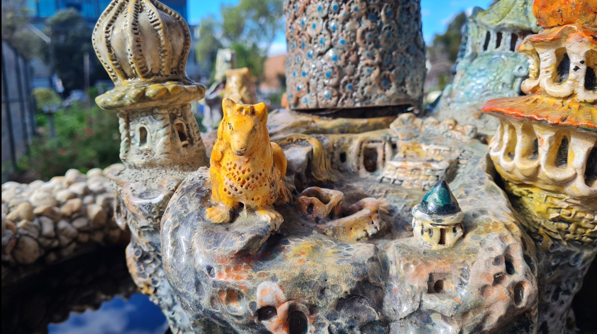 Travel | Mystical Melbourne | Gigantic ceramic fairy castle in St Kilda community gardens