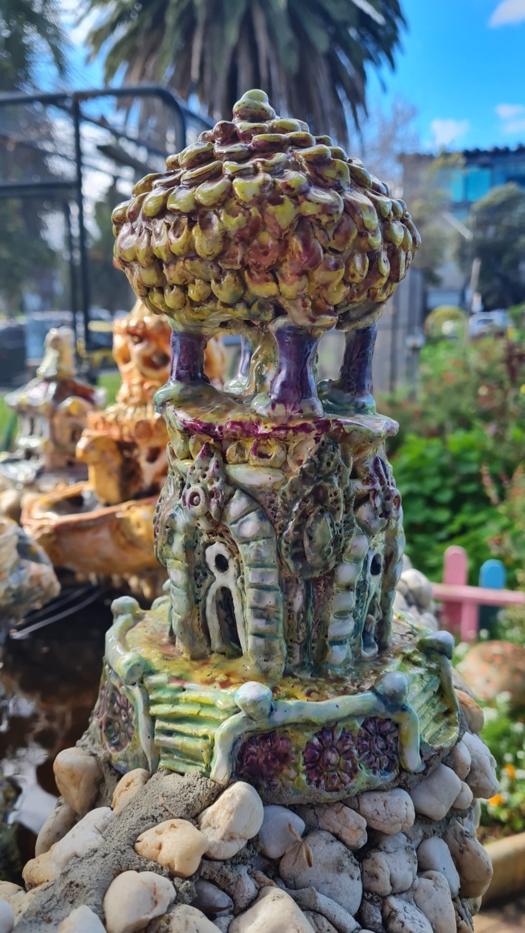 Travel | Mystical Melbourne | Gigantic ceramic fairy castle in St Kilda community gardens