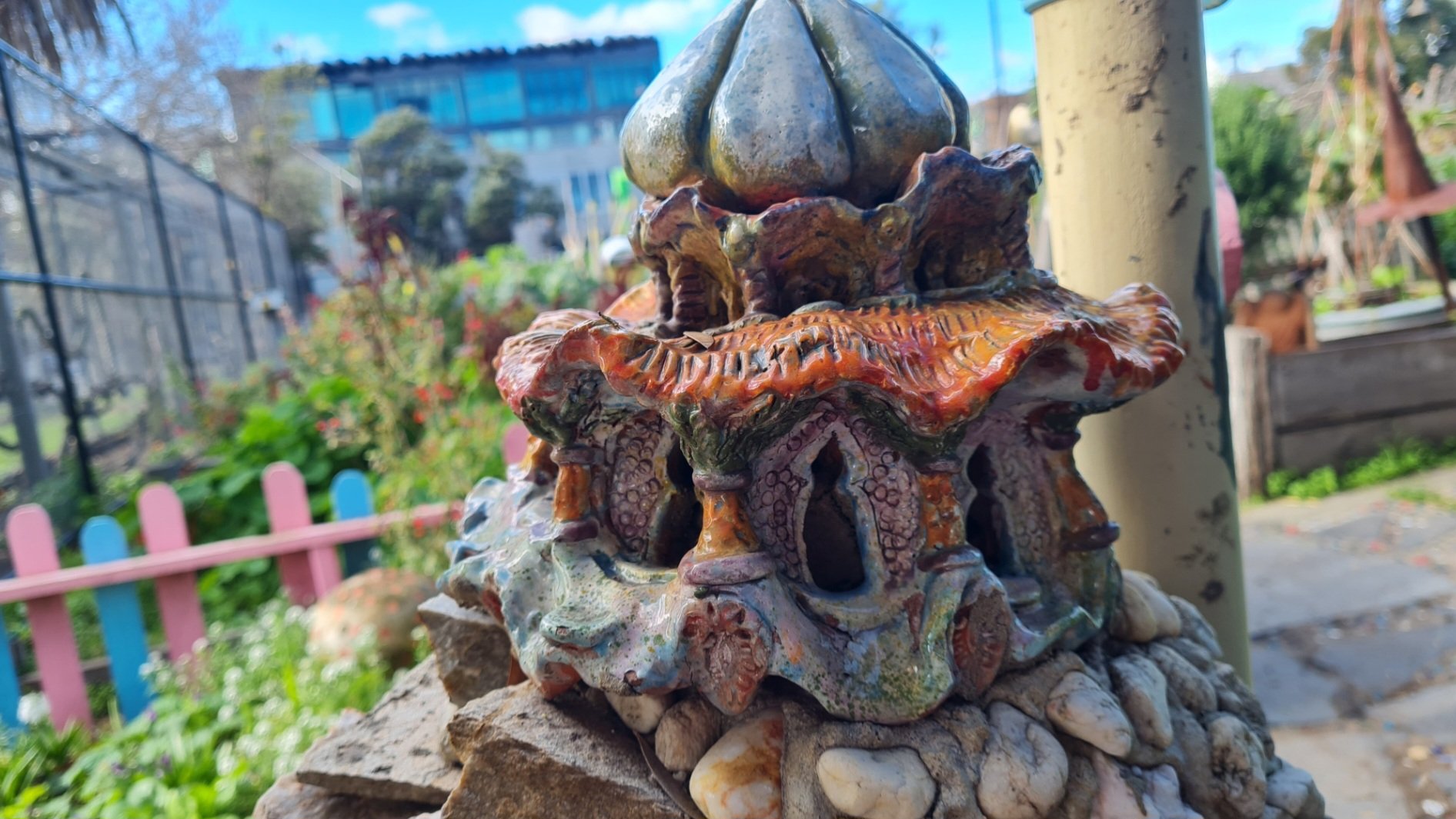 Travel | Mystical Melbourne | Gigantic ceramic fairy castle in St Kilda community gardens