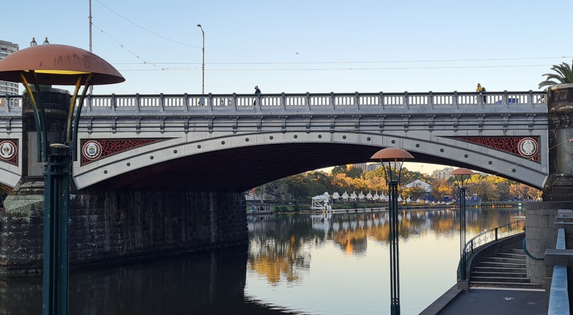 Travel: Yarra river at dusk in Melbourne
