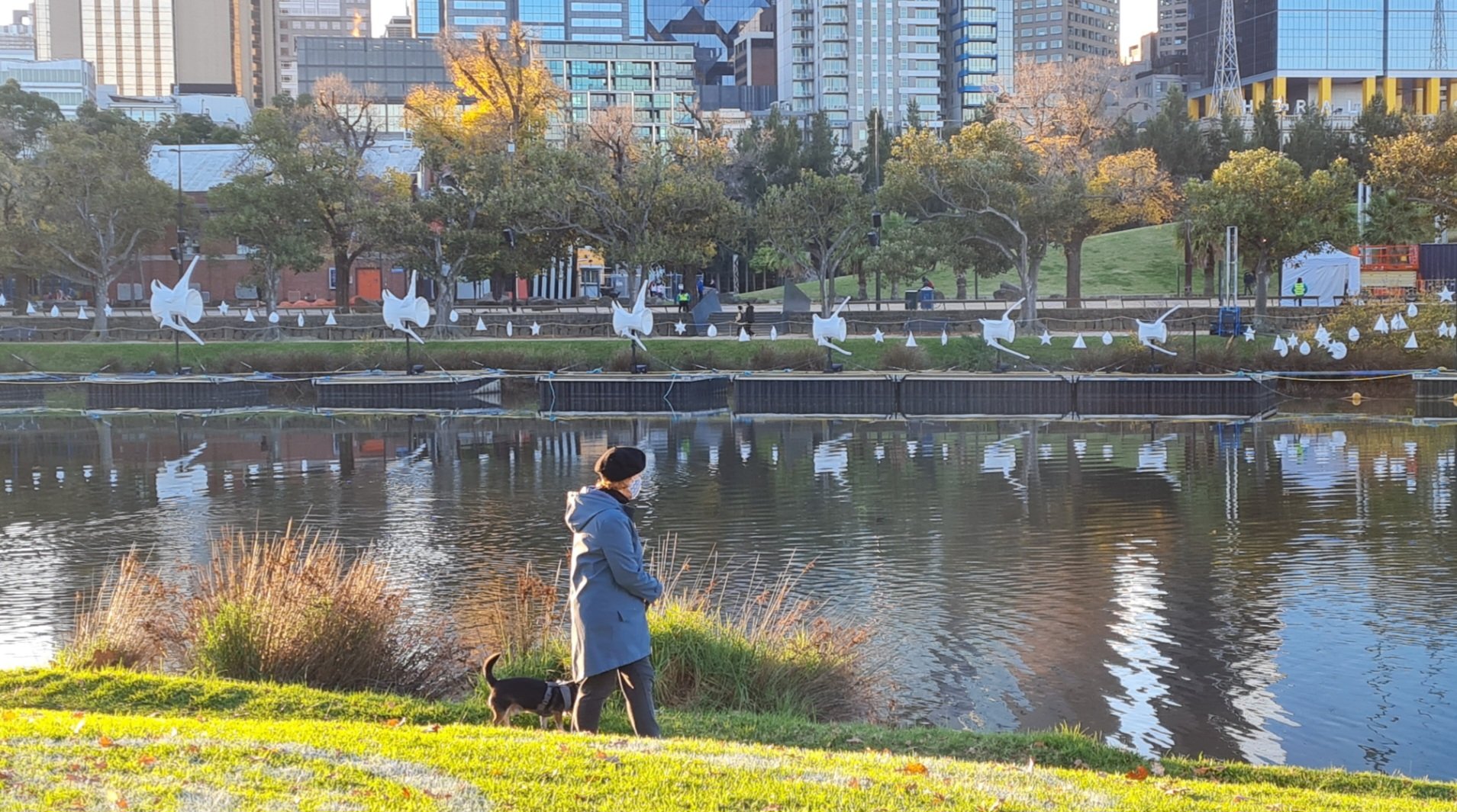 Travel: Yarra river at dusk in Melbourne