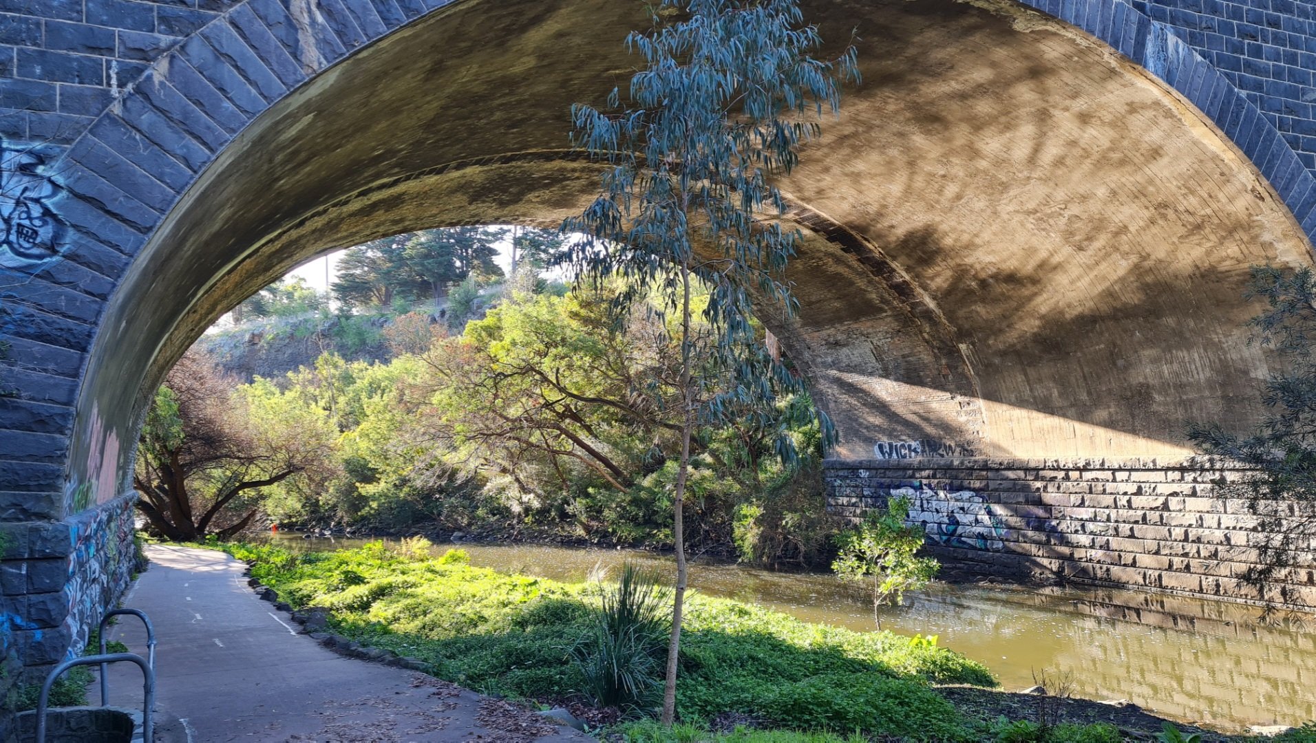 Melbourne by the evening light - yarra river trail