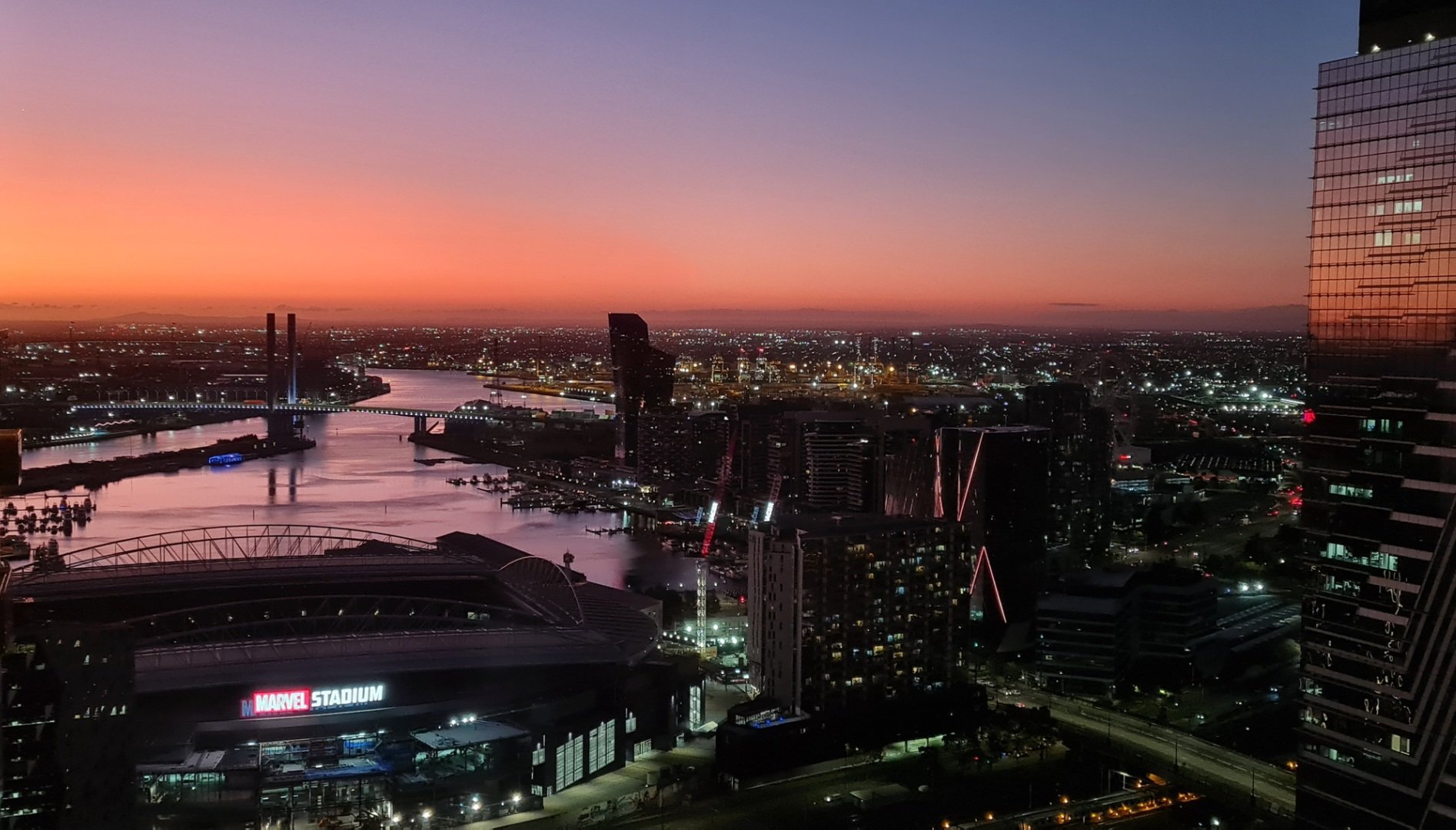 Melbourne by the evening light