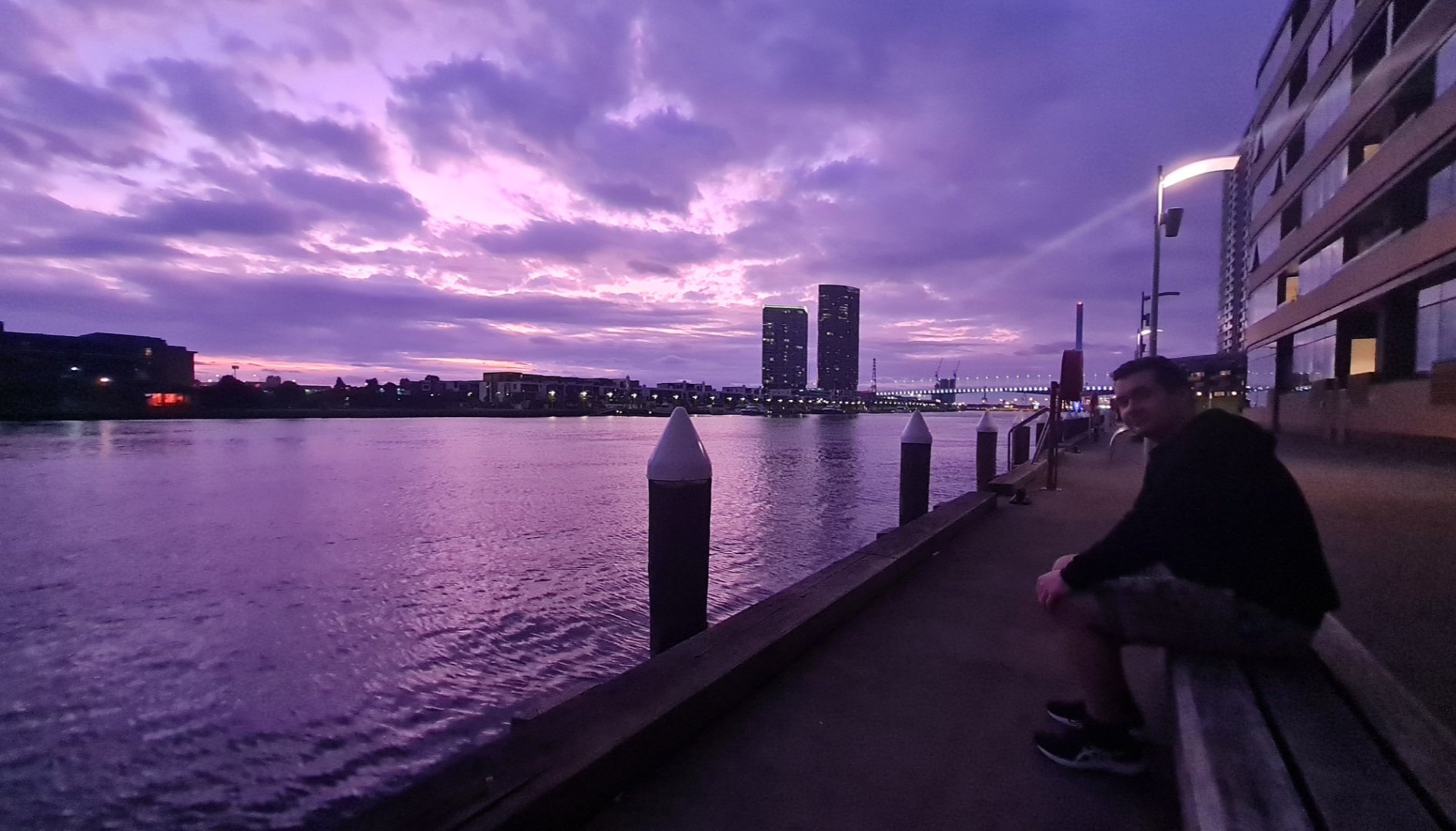 landscape melbourne dusk Docklands