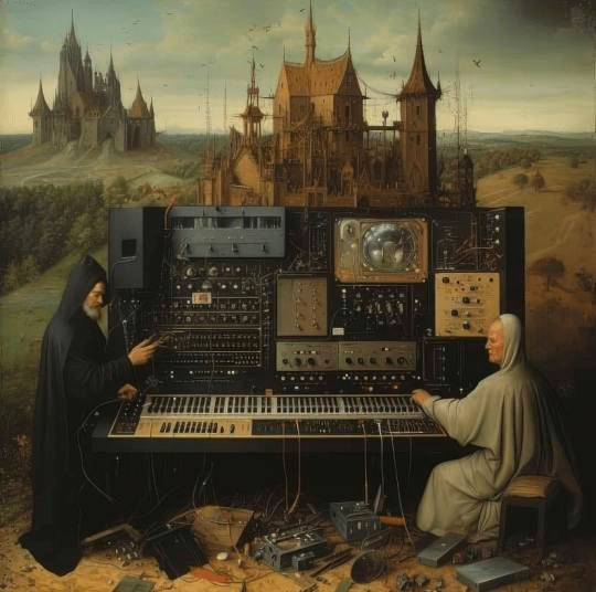And the angel said, "Go forth and synth, spread out beats over the earth and multiply your tunes upon it"