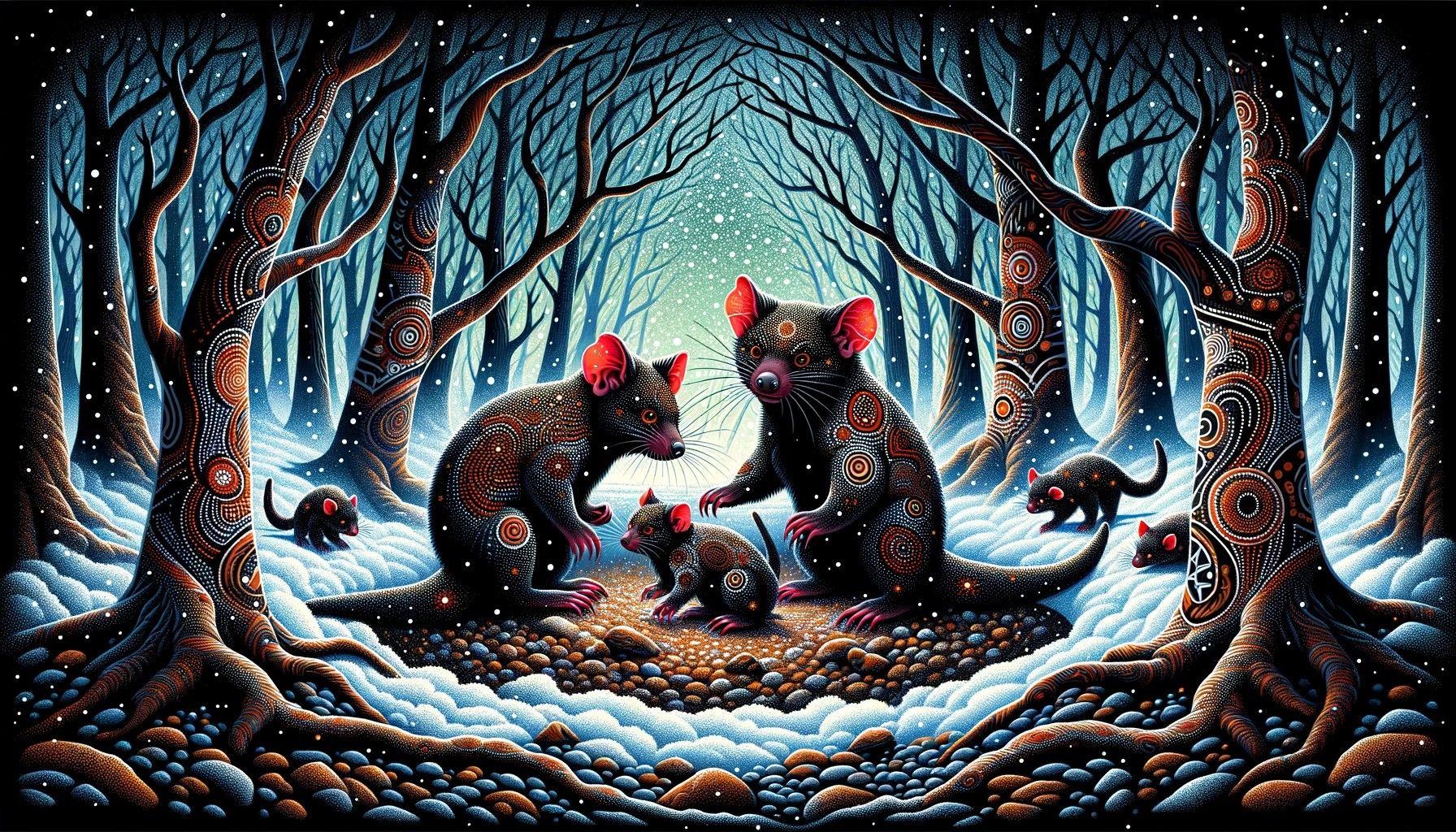 The Earth: The Tasmanian Devil – Emblems of Raw Energy and Survival Instinct