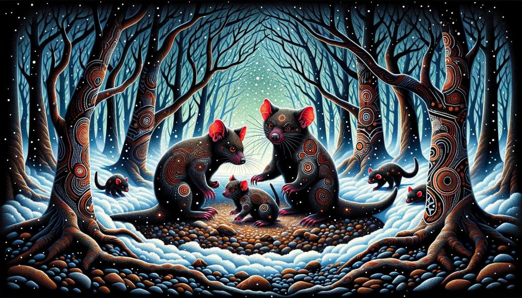 The Earth: The Tasmanian Devil – Emblems of Raw Energy and Survival Instinct